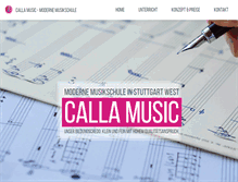 Tablet Screenshot of calla-music.com